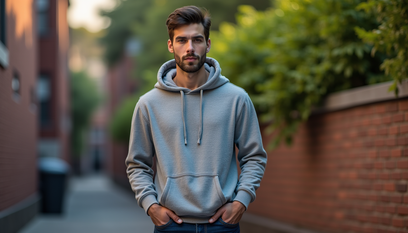 Illustration : n jean : un classique indémodable pour un — hoodie homme, comment le porter au-delà du sport