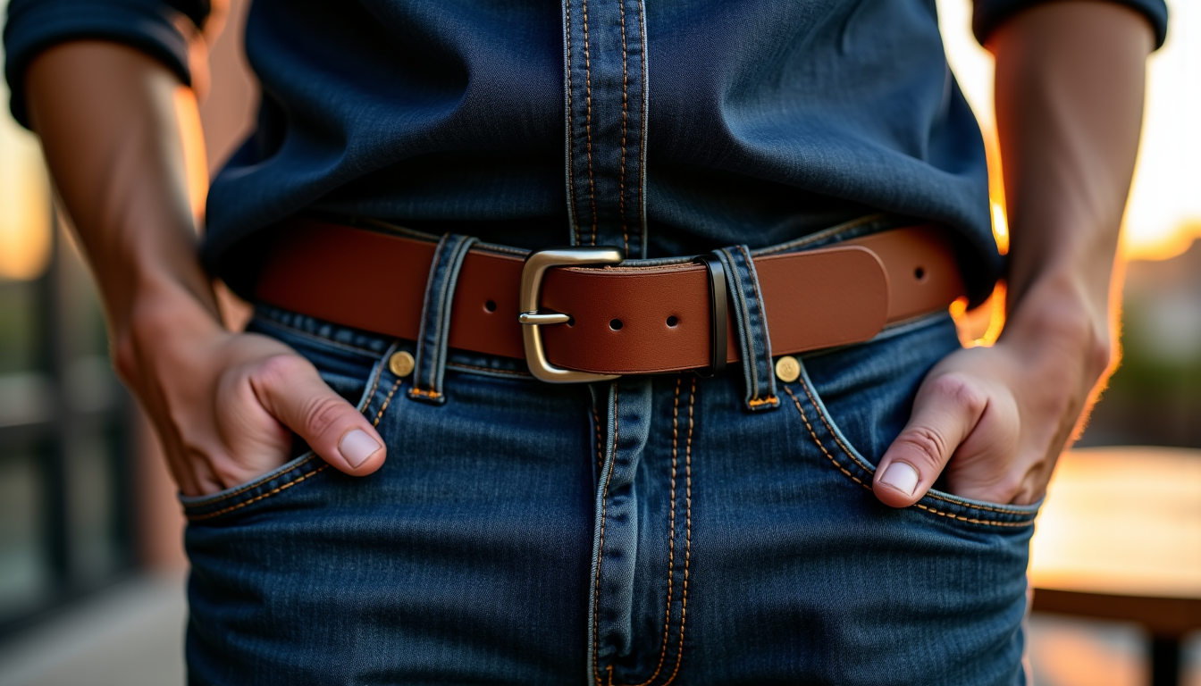 Illustration : le registre casual offre une plus grande liberté. — ceinture homme, l'accessoire qui finit la tenue