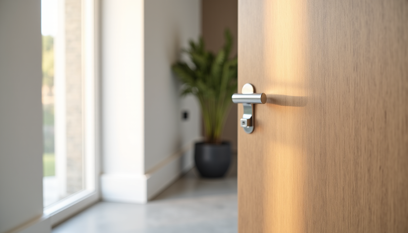 Illustration : "le choix du matériau d'une porte intérieure n'est — choisir une porte adaptée à chaque pièce ?