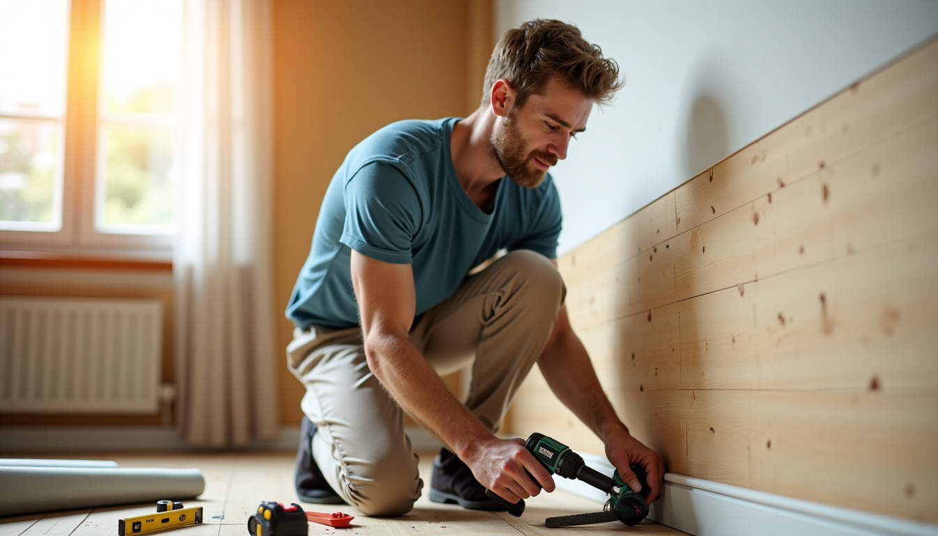 guide complet pour poser un lambris mural au salon — une bonne préparation du support et la mise