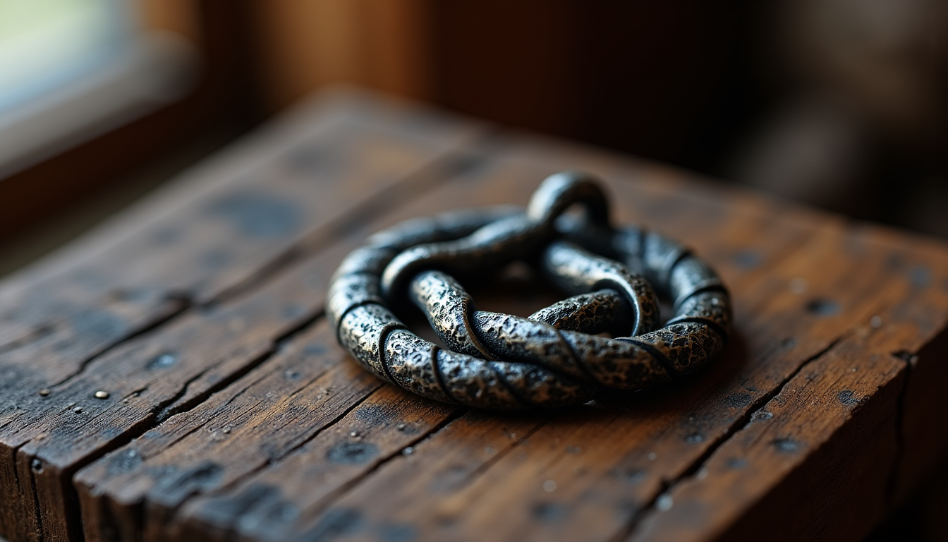 Illustration : sans début ni fin apparents, les lignes du — signification du bijoux noeud de sorcière