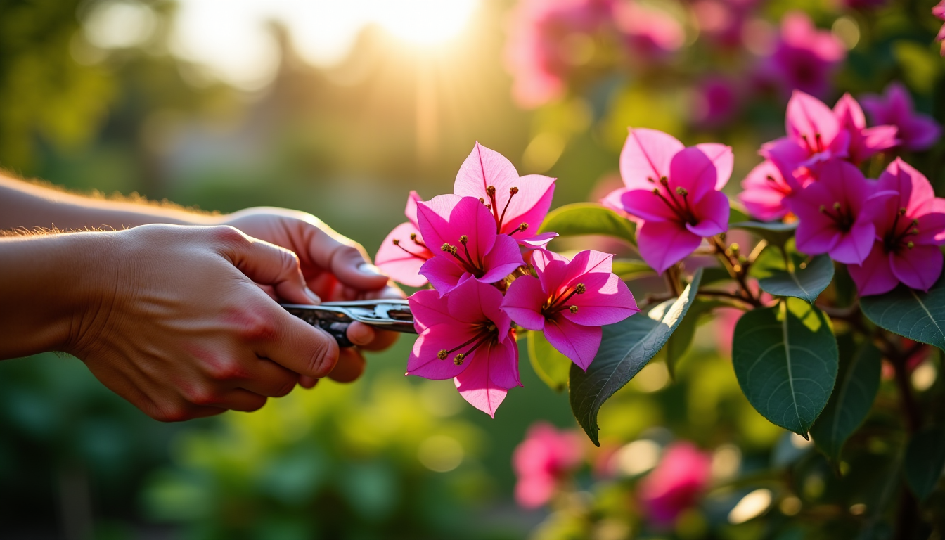 Illustration : g de la période de croissance pour retirer — tailler un bougainvillier pour favoriser sa floraison ?