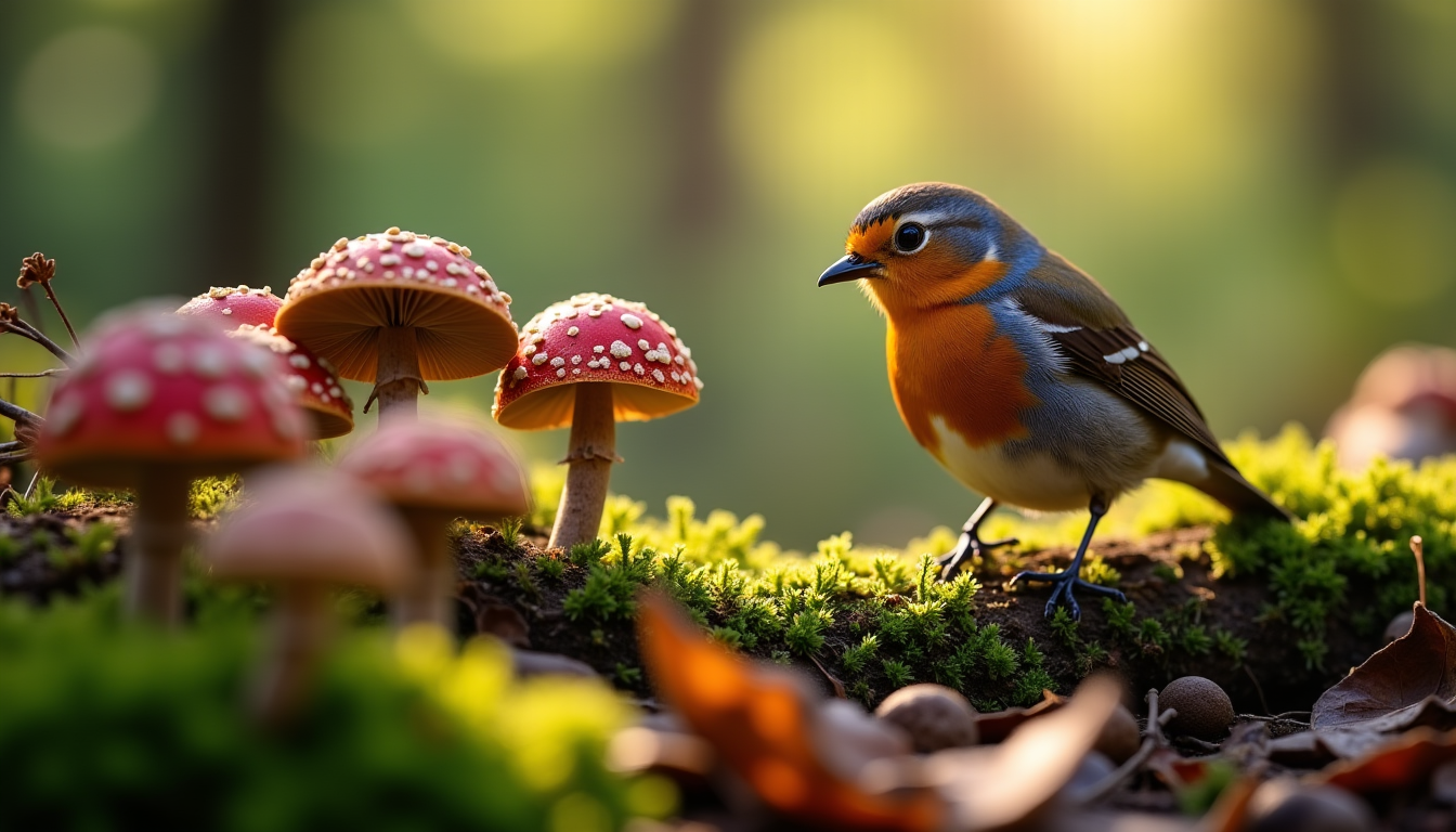 Illustration : de nombreuses espèces de champignons sont toxiques pour — aliments courants qui peuvent intoxiquer les oiseaux