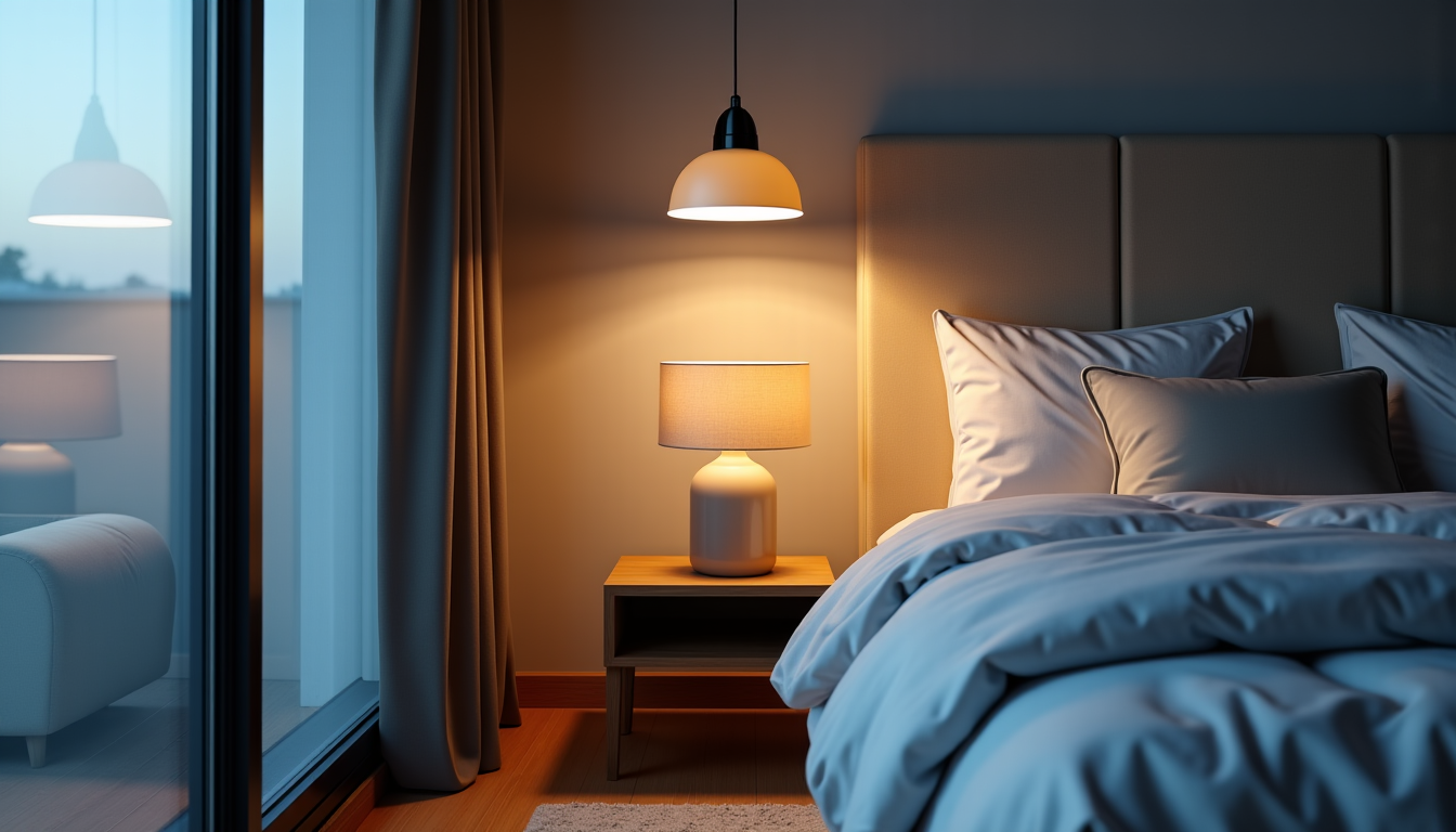 Illustration : des sources pour obtenir le meilleur résultat. les — luminaires choisir pour une chambre reposante ?