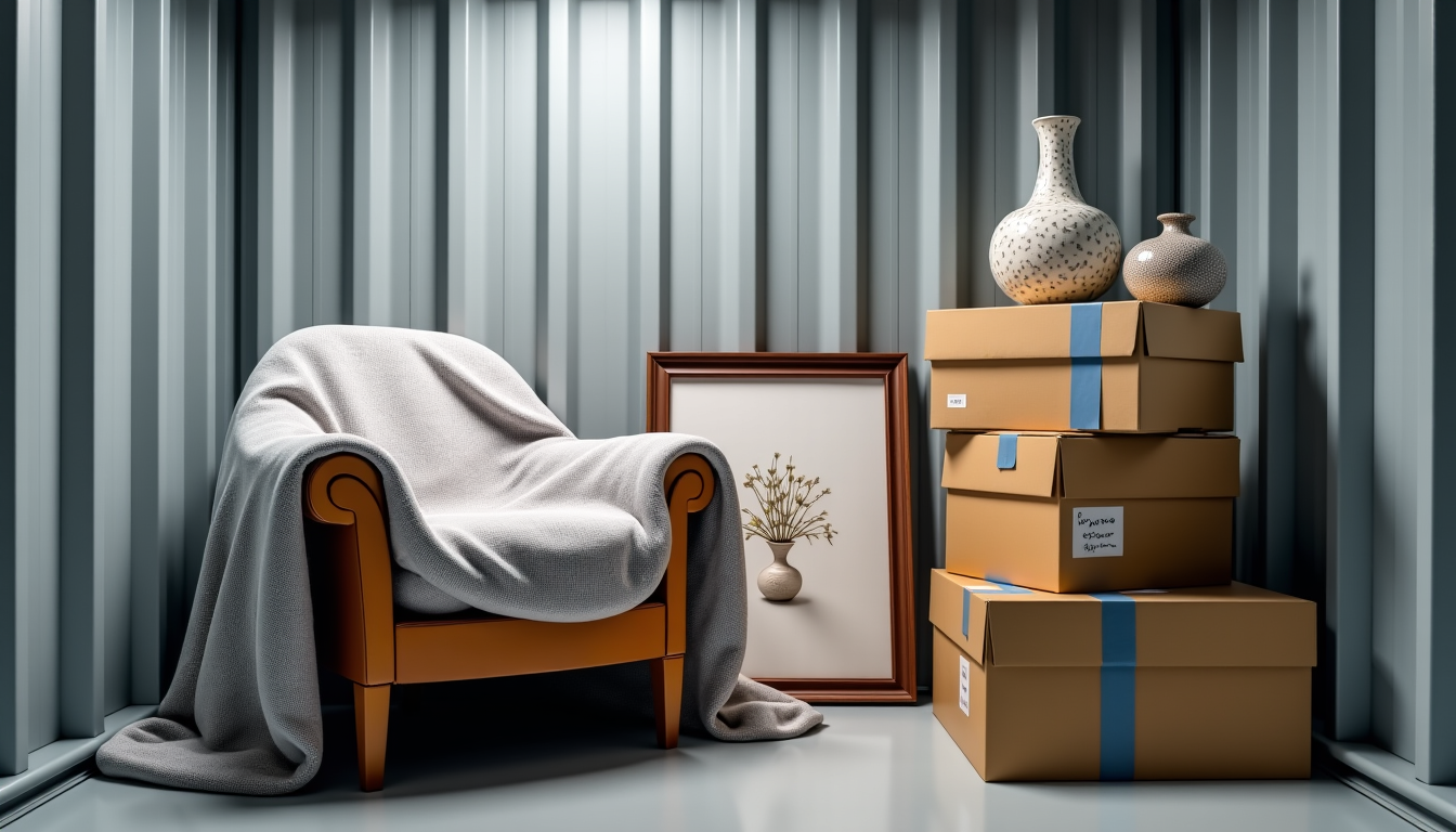 Illustration : s de location et la possibilité d'adapter la — que faire des meubles et objets déco que l’on souhaite conserver sans les exposer ?