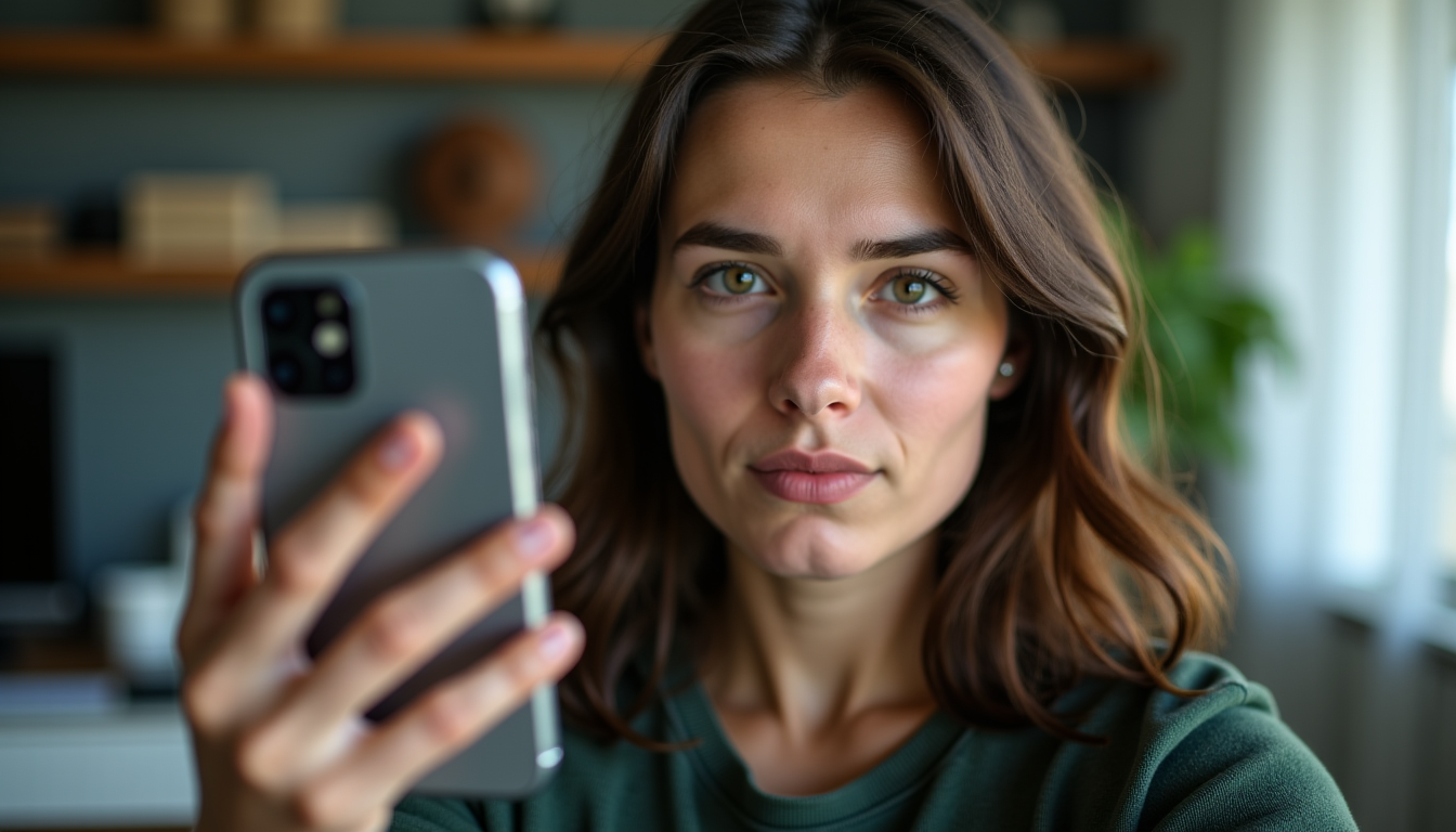 Illustration : « une photo réussie n'est pas seulement techniquement — selfie, cadrage buste et lumière de face : préparer son envoi avec photorizz.com