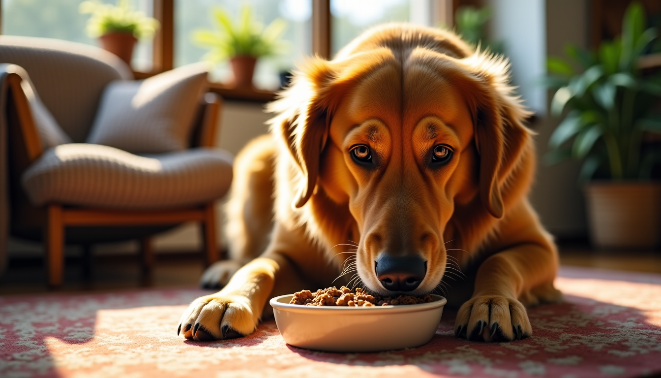 Illustration : s&eacute;lectionner la bonne nourriture et l'introduire correctement dans &mdash; chien senior : comment adapter son alimentation avec l&rsquo;&acirc;ge ?