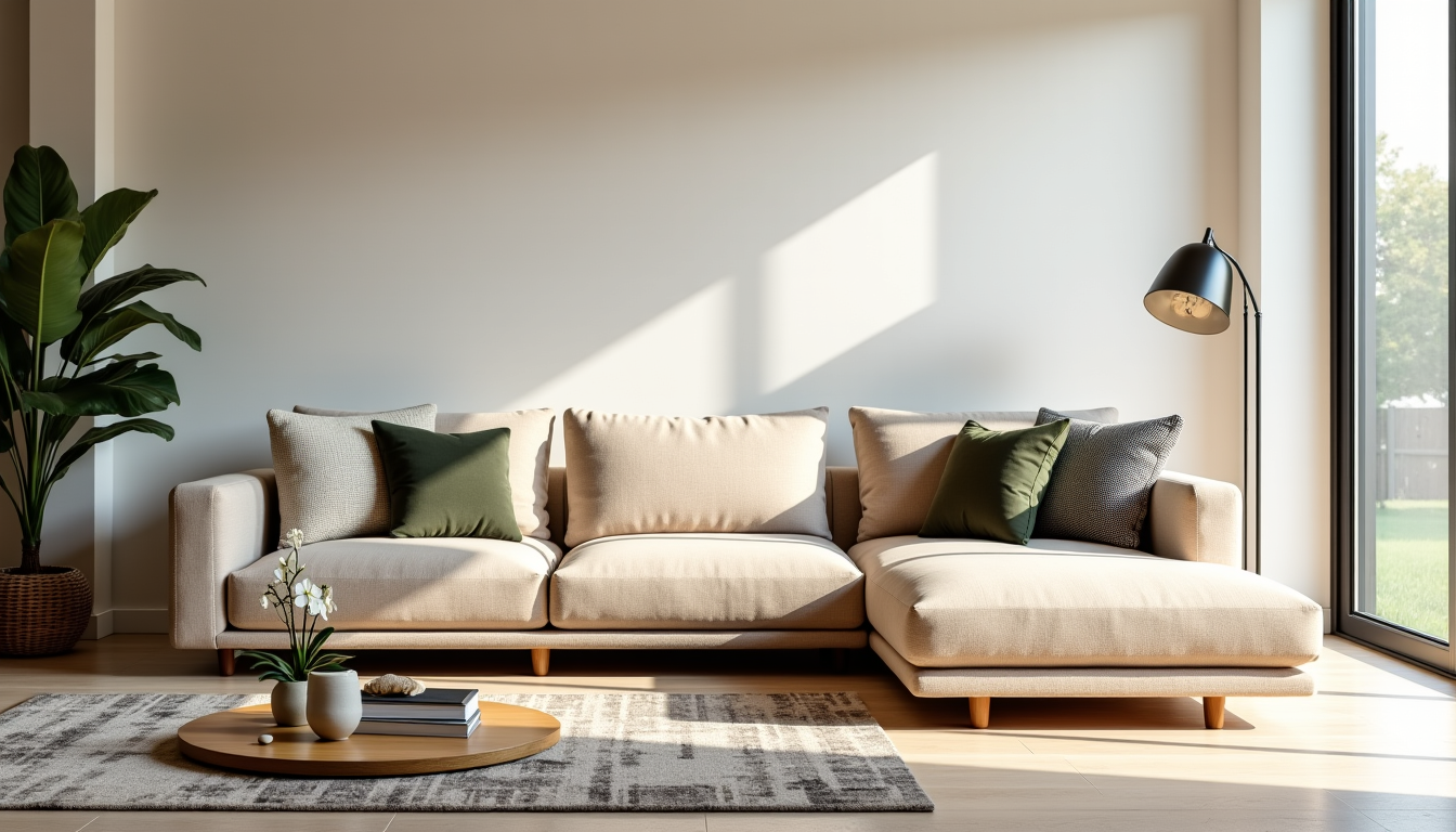 Illustration : le canapé beige est un véritable caméléon, capable — intégrer un canapé beige dans un salon moderne sans faire d'erreur ?