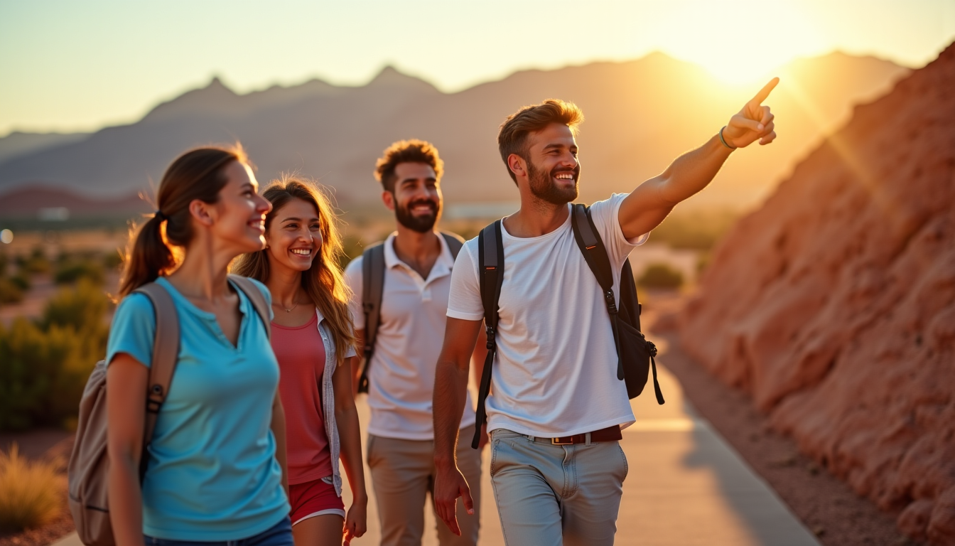 Illustration : x qui recherchent des voyages très attractifs par — réserver facilement vos excursions guidées en français à las vegas et dans l'ouest américain