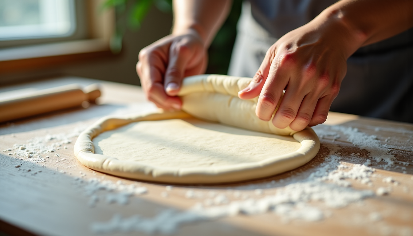 Illustration : le façonnage est l'art de transformer votre pâton — réussir une pâte à pizza croustillante à la maison ?