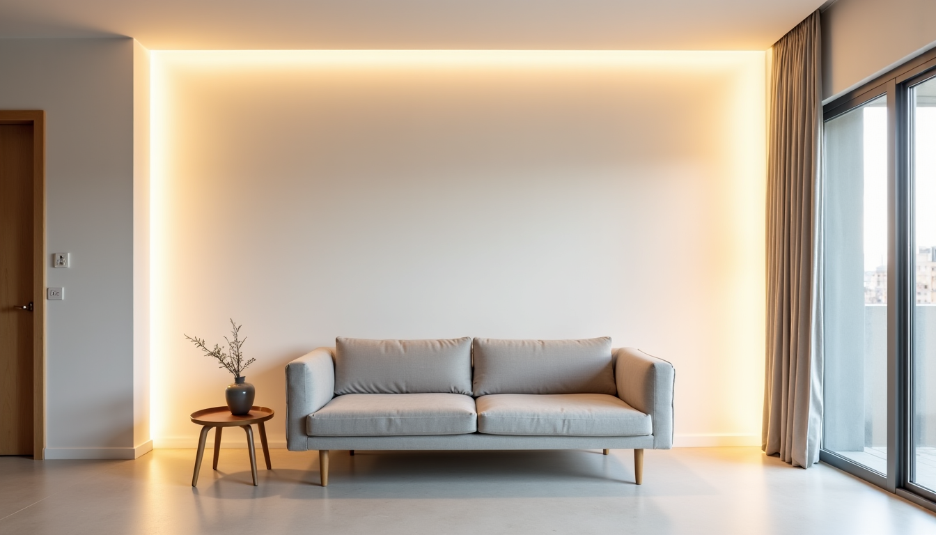 Illustration : airage indirect sur les murs ou le plafond — lumière choisir pour agrandir visuellement une pièce ?