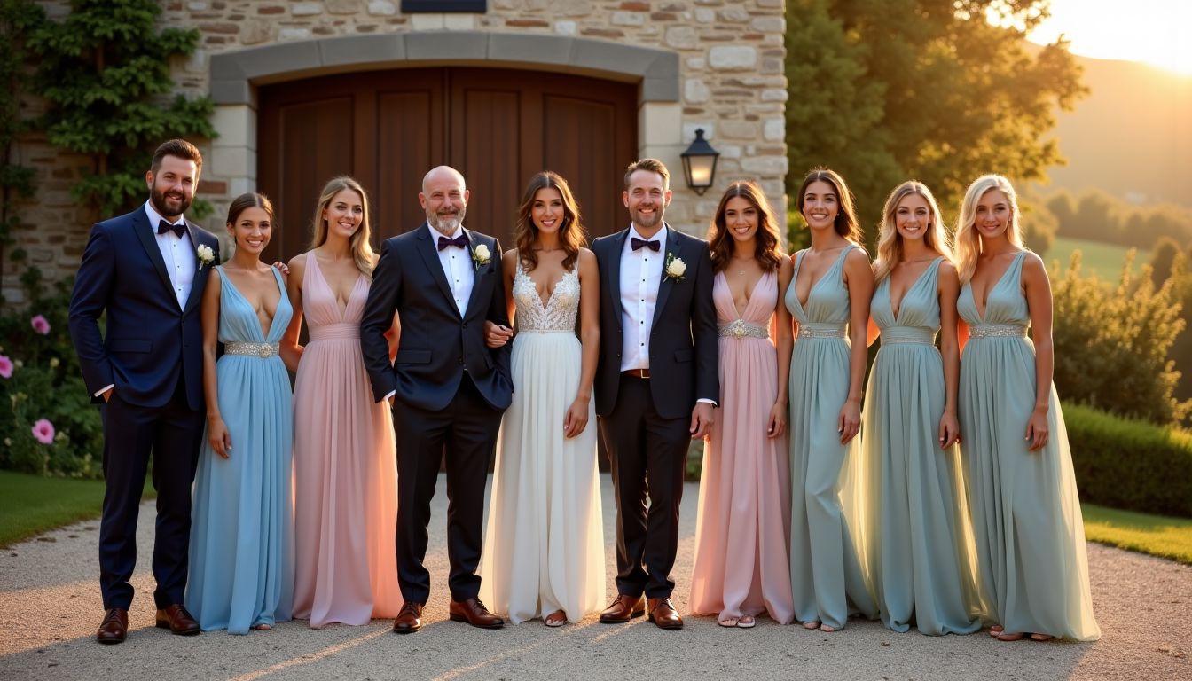 Illustration : ités. sont-ils tous regroupés dans un même hôtel — transport choisir pour les invités lors d'un mariage ?