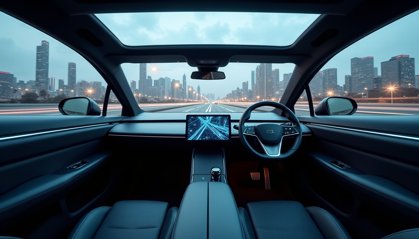 Illustration : le véhicule gère la conduite dans toutes les — technologies qui transforment l’industrie automobile aujourd’hui