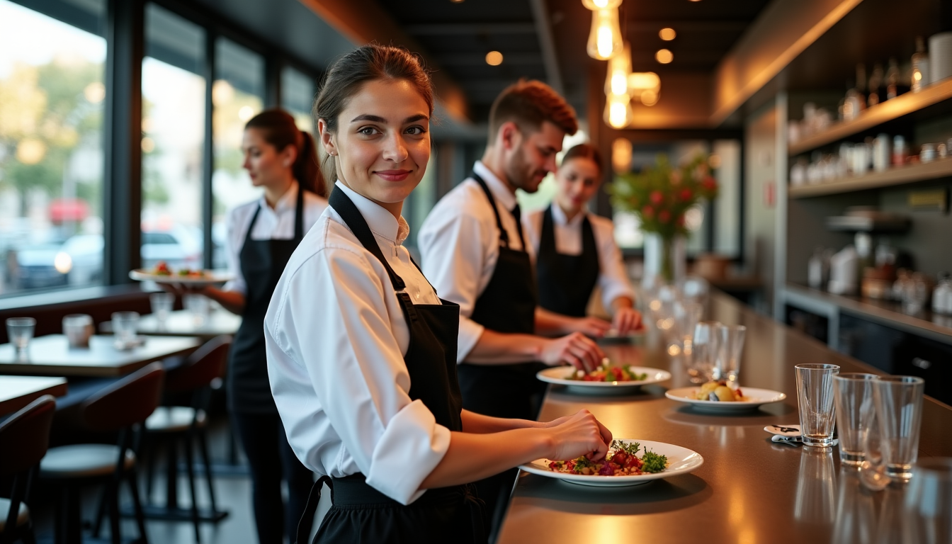 Illustration : chacun de ces rôles offre une perspective unique — trouver les meilleures offres d'emploi en interim dans la restauration