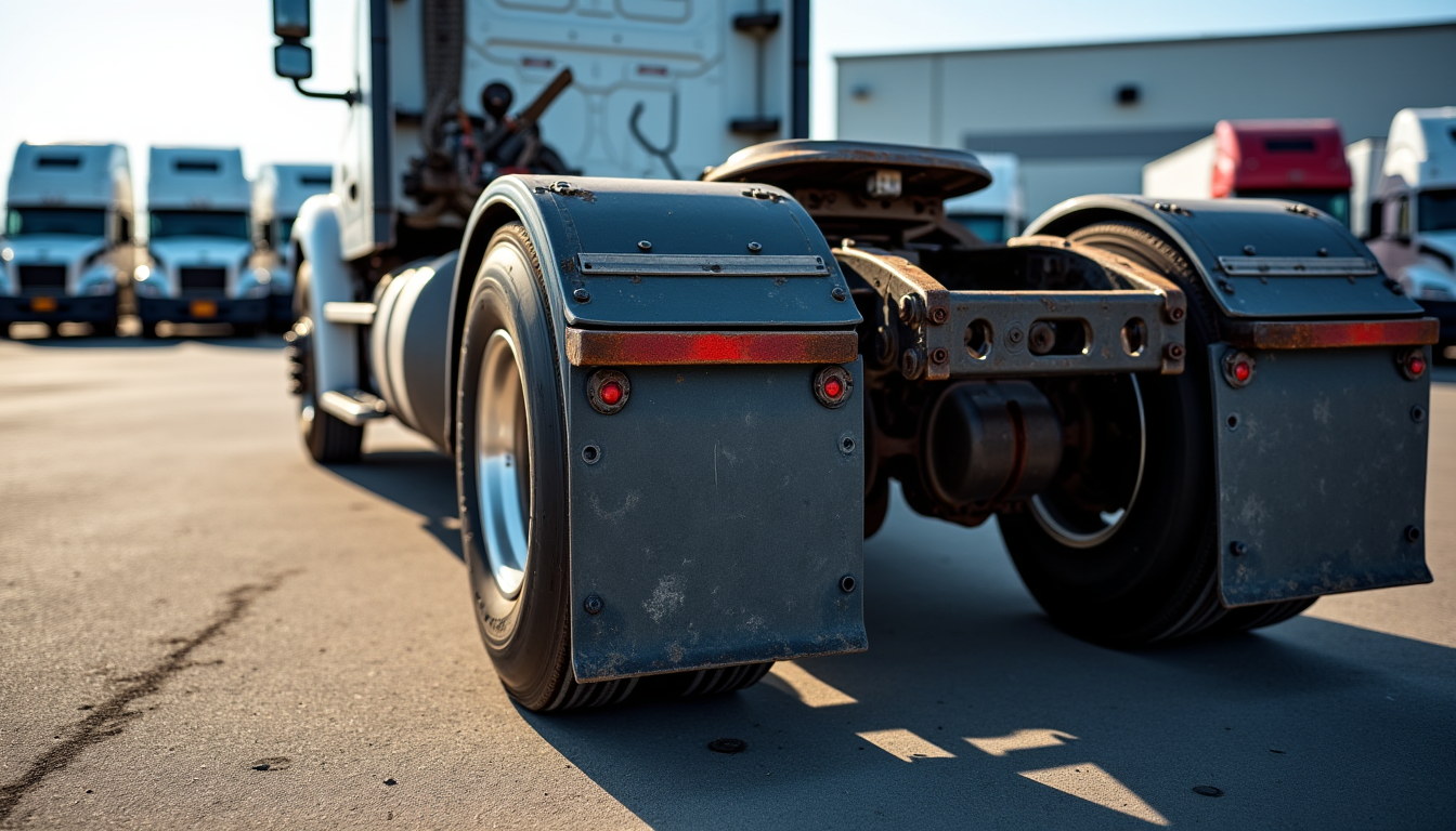 Illustration : le pivot d'attelage, ou cheville ouvrière, est l'interface — transport : pourquoi choisir un tracteur routier d'occasion ?