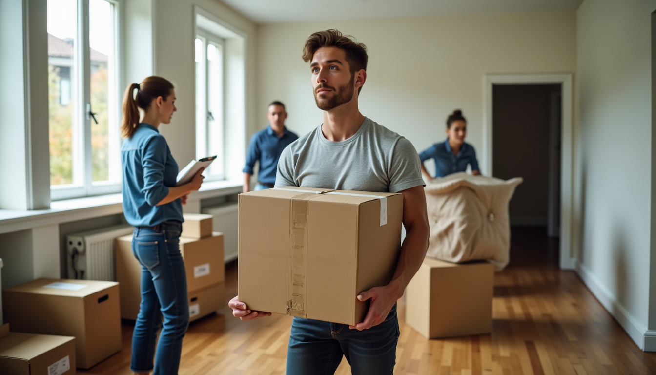 Illustration : une fois le tri effectué, l'étape suivante consiste — vente d'appartement : comment mettre en place un service de débarras ?