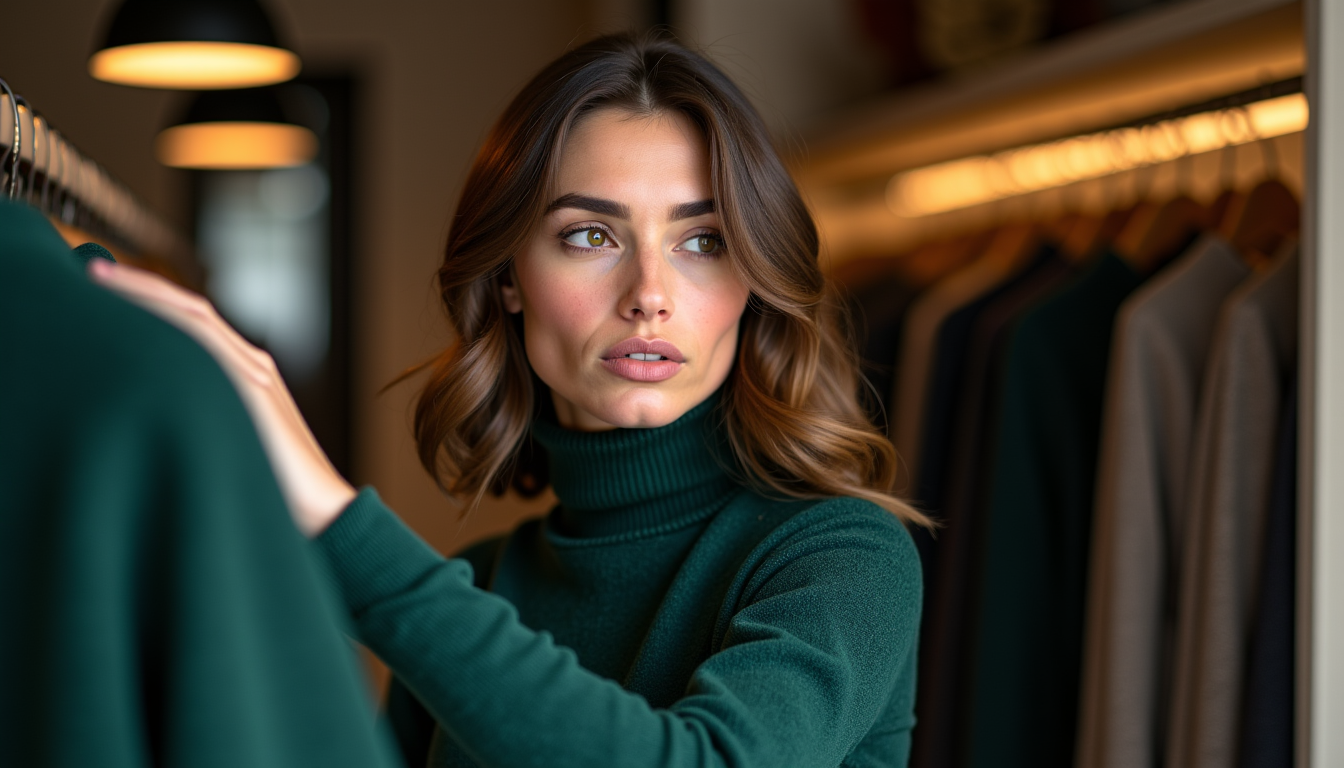 Illustration : ces montants sont des estimations et peuvent varier — combien coûte un pull en mérinos pour femme de qualité
