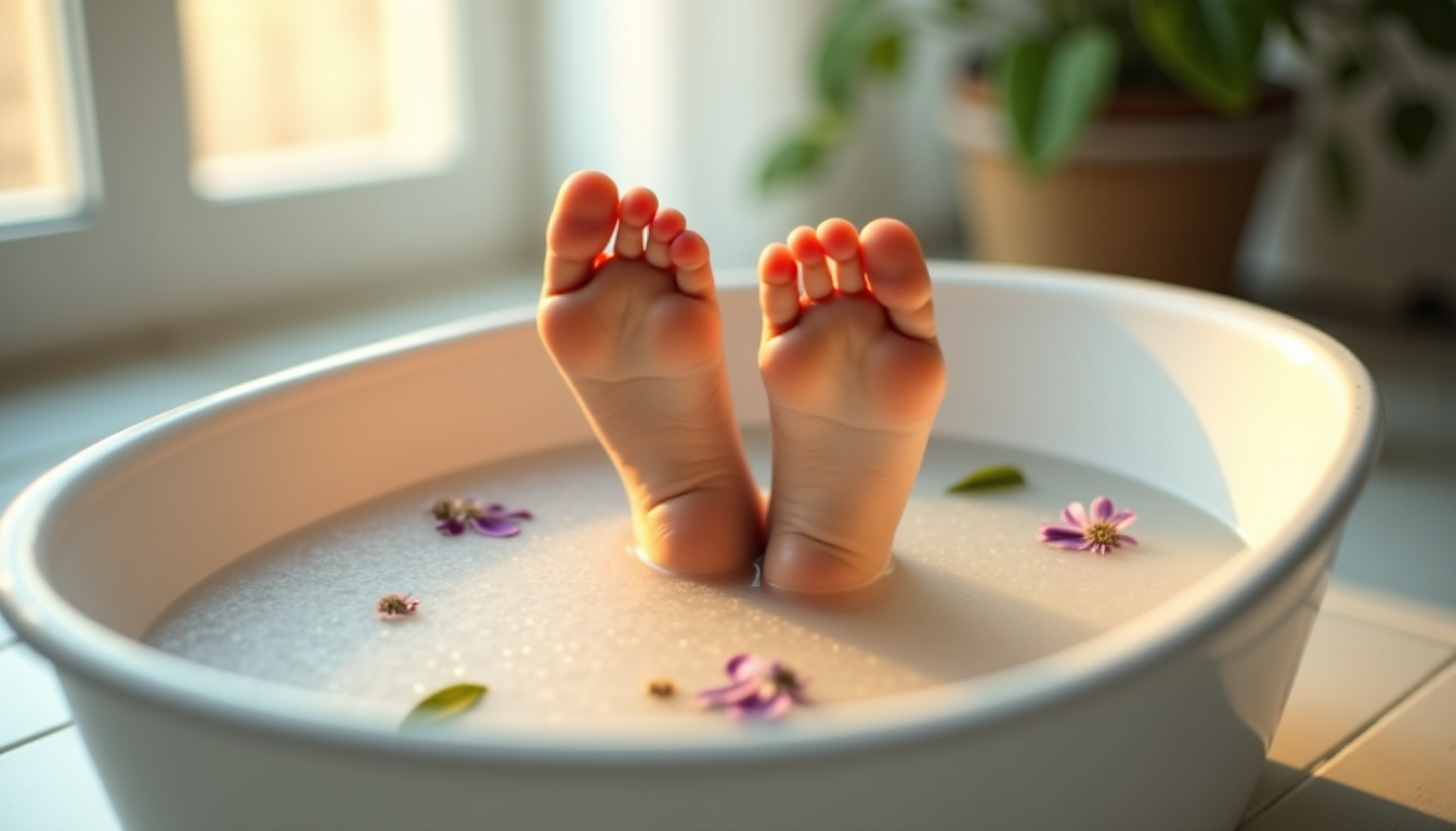 Illustration : r excessivement les vaisseaux sanguins déjà fragiles. dans — bain de pieds maison : indications et contre-indications médicales