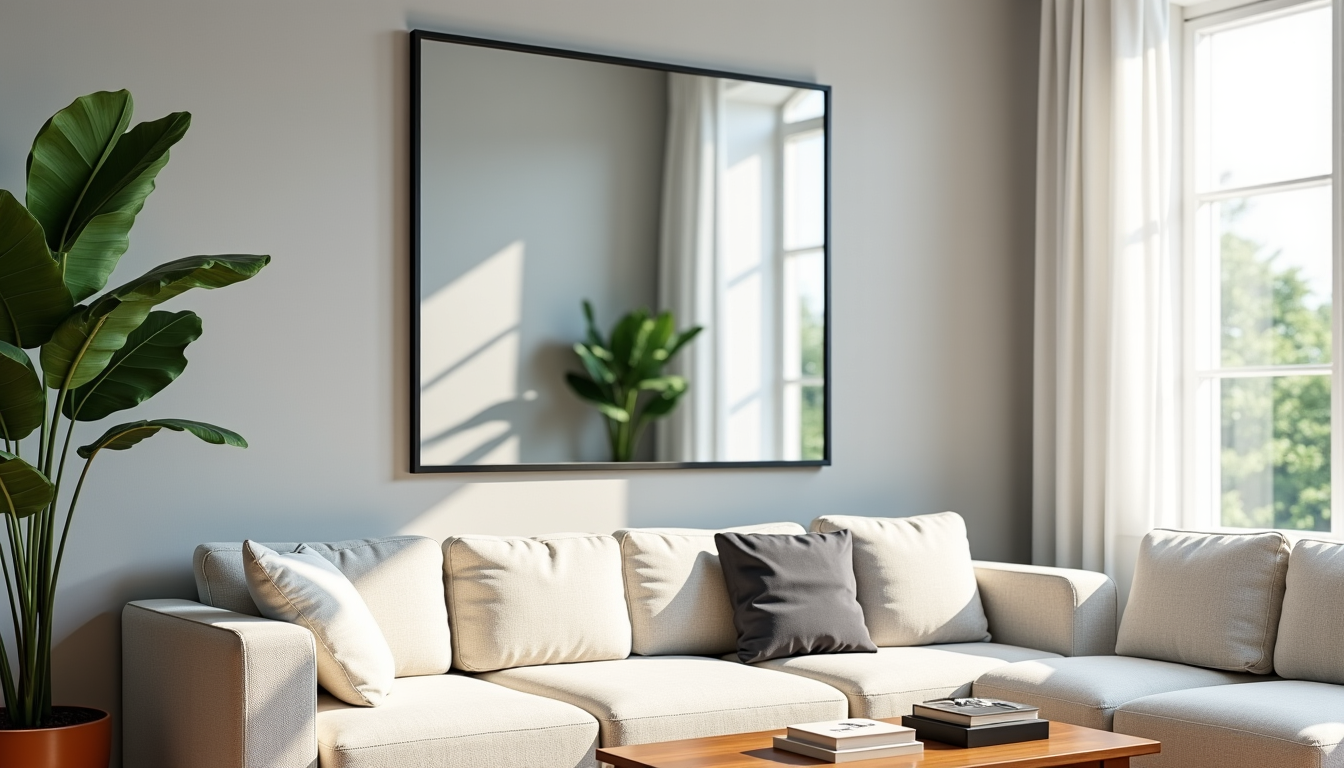 Illustration : 0-70 cm) allongement visuel, luminosité accrue et dynamisme — choisir et installer votre miroir décoratif grand format : méthode en 6 étapes