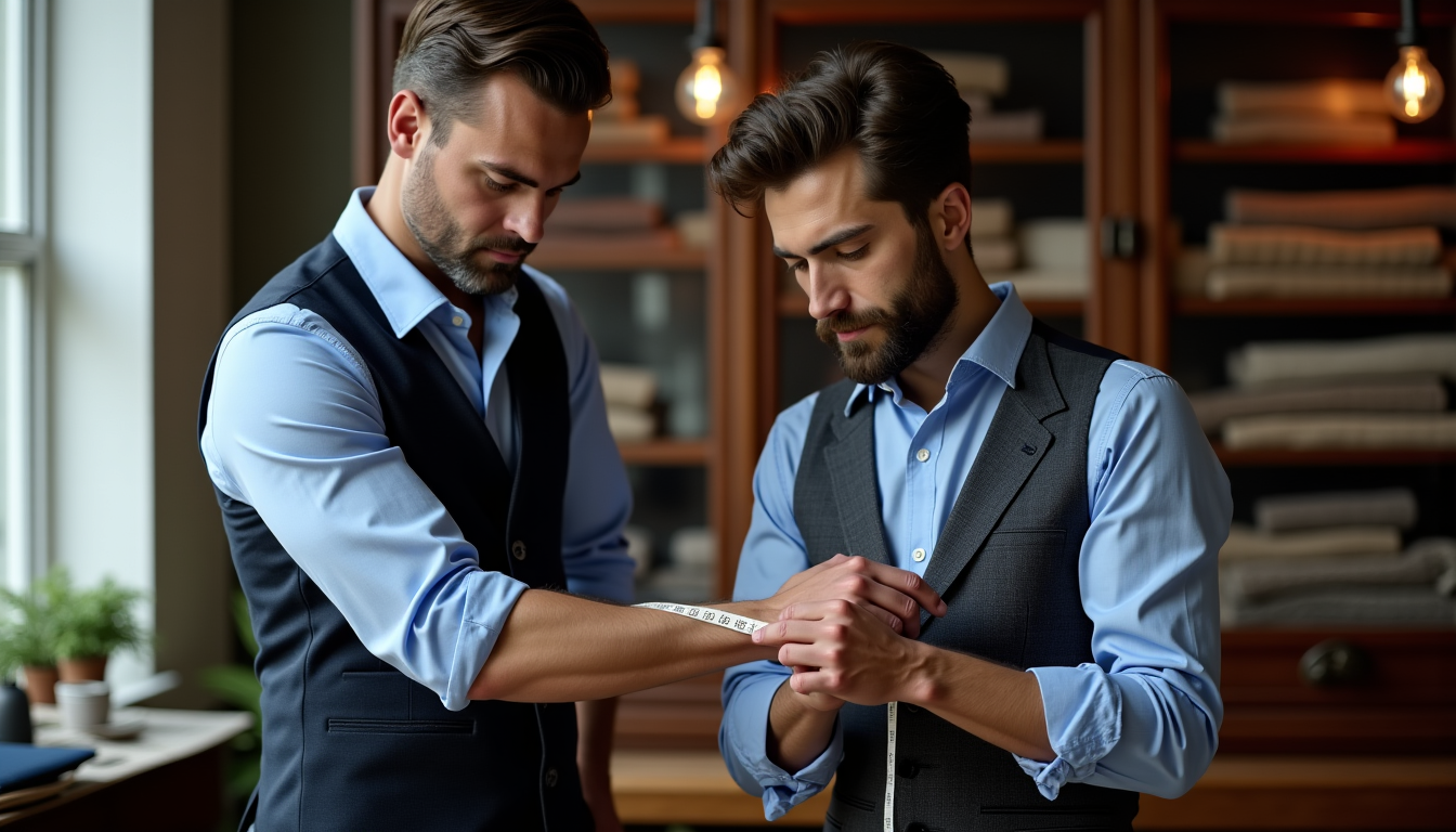 Créer une chemise sur mesure : méthode complète en 5 étapes Illustration : chacune de ces mesures est cruciale pour que — créer une chemise sur mesure : méthode complète en 5 étapes