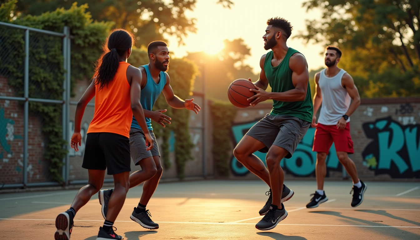 Illustration : s contraintes de temps sont souvent secondaires au — basket 3x3 ou streetball classique : règles, formats et culture