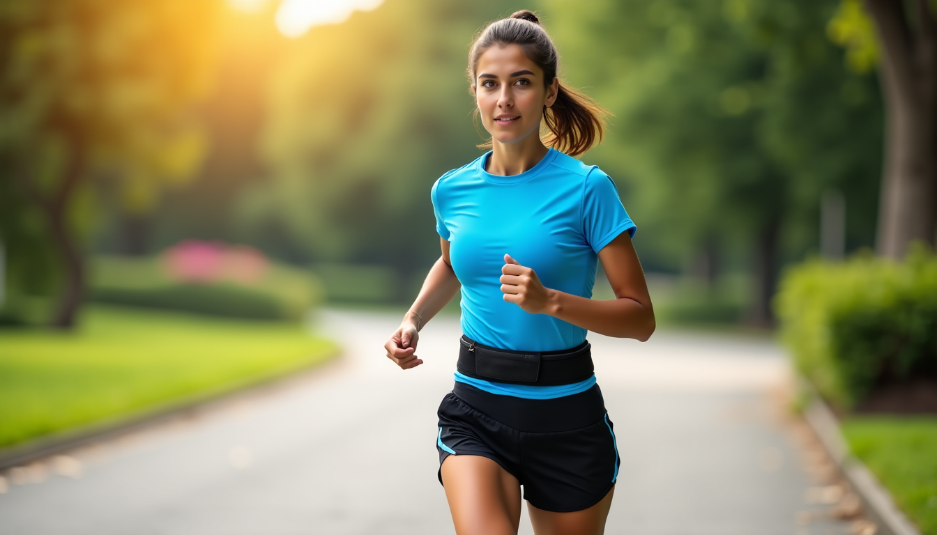Illustration : la solidité des fermetures éclair et des coutures — première ceinture de running : quel modèle pour débuter