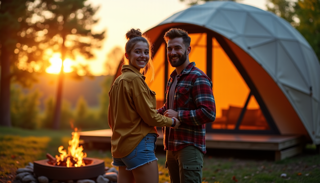 Illustration : t, expérience unique couples, première expérience, recherche d'insolite — première fois en camping : par où débuter votre réservation