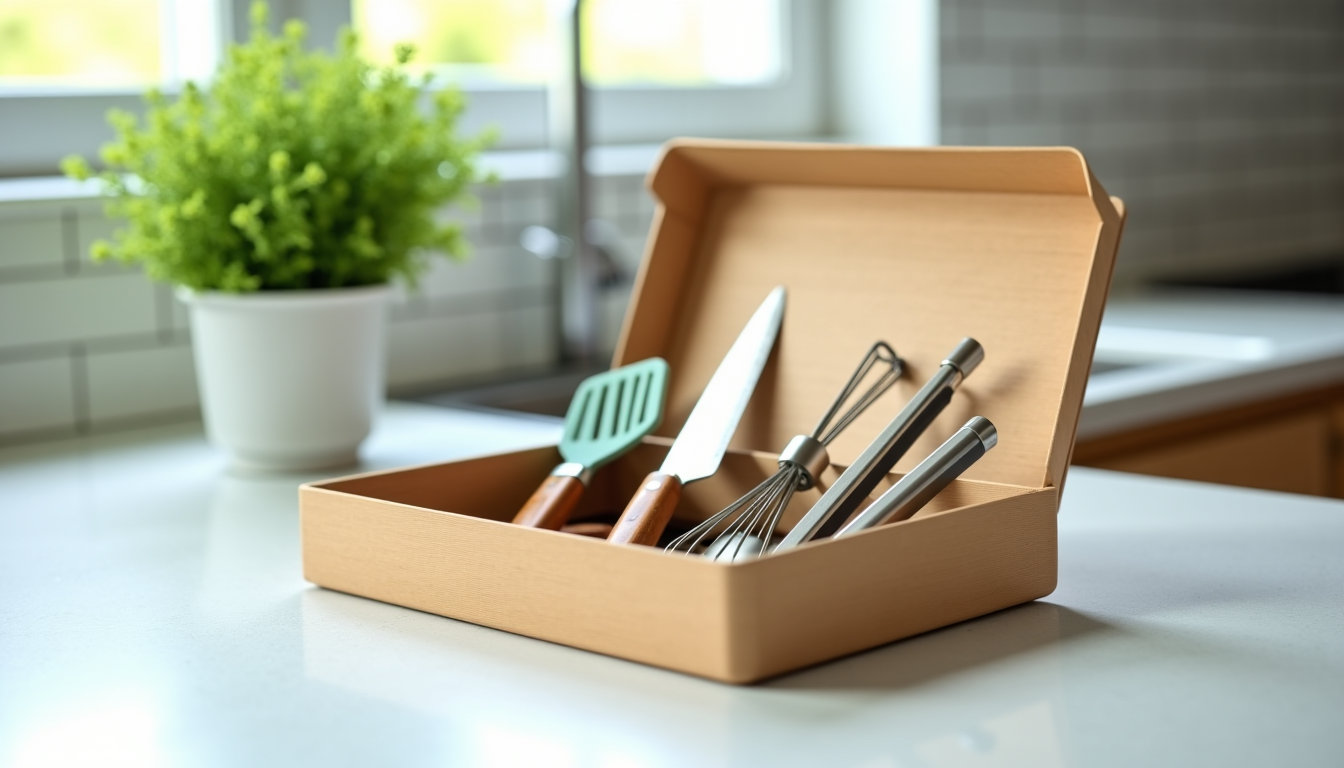 Illustration : un bon coffret d'ustensiles devrait inclure des pièces — premier coffret cadeau cuisine : par où débuter sans se tromper