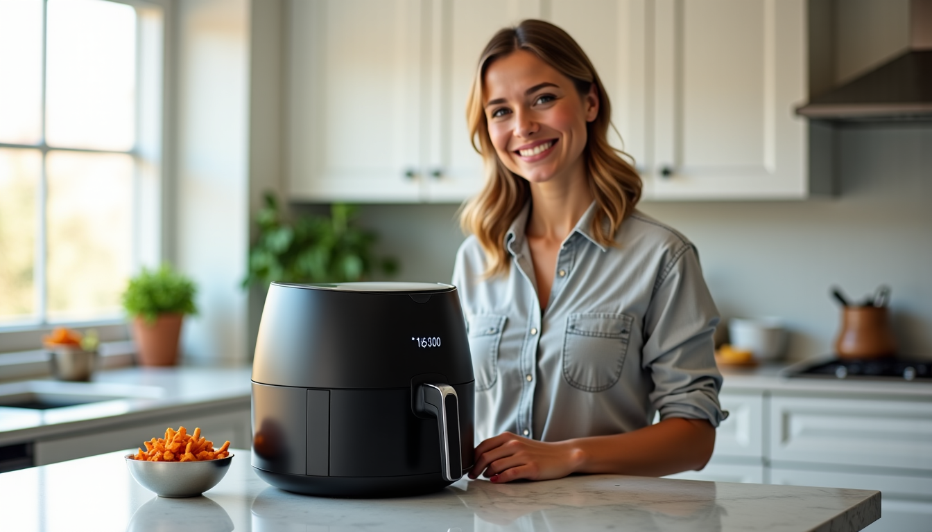 Illustration : au-delà de ses performances culinaires, l'airfryer se distingue — airfryer au quotidien : gain de temps, texture et économies d'énergie