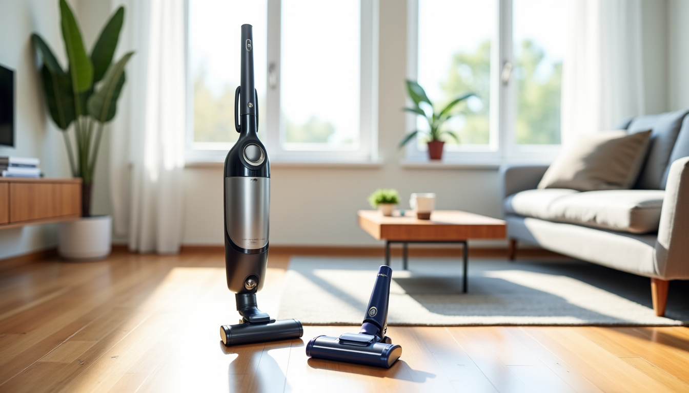 Illustration : contrairement aux aspirateurs balais qui nécessitent un certain — aspirateur balai ou à main : quelle solution pour vos besoins