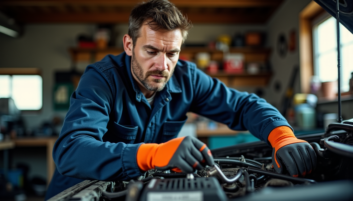Illustration : portez toujours des équipements de protection individuelle : — 7 erreurs qui ruinent l'entretien automobile fait maison