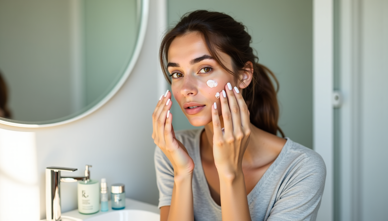 Illustration : le gel-crème est formulé avec une forte proportion — premiers achats cosmétiques : sérum, eau micellaire ou gel-crème pour débuter