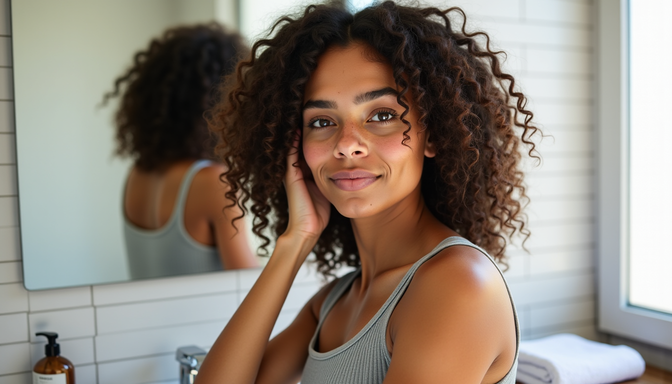 Illustration : l'application d'un leave-in conditioner après chaque lavage est — transition vers cheveux bouclés naturels : préparation et matériel requis
