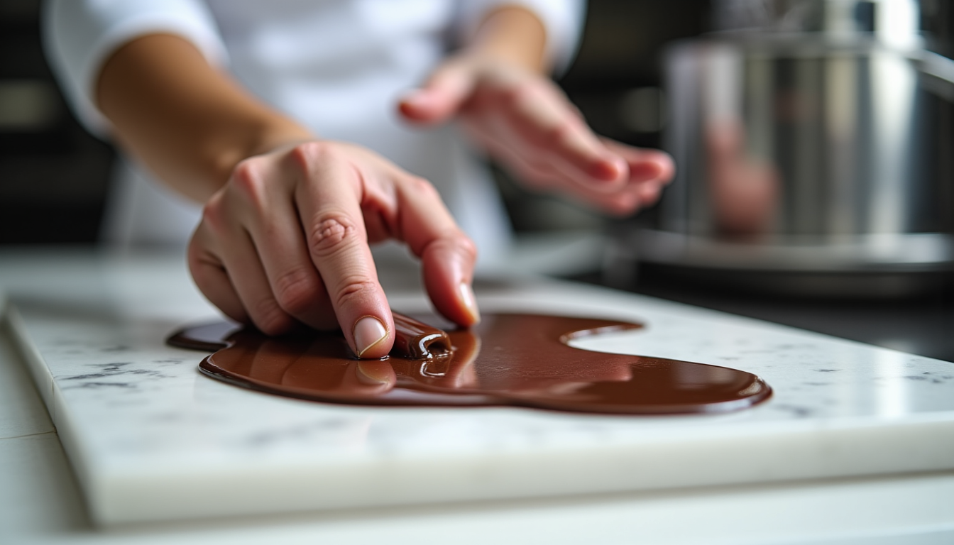 Illustration : ces plages sont des repères essentiels. la pratique — tempérage au marbre vs tempérage au bain-marie : quelle technique choisir ?