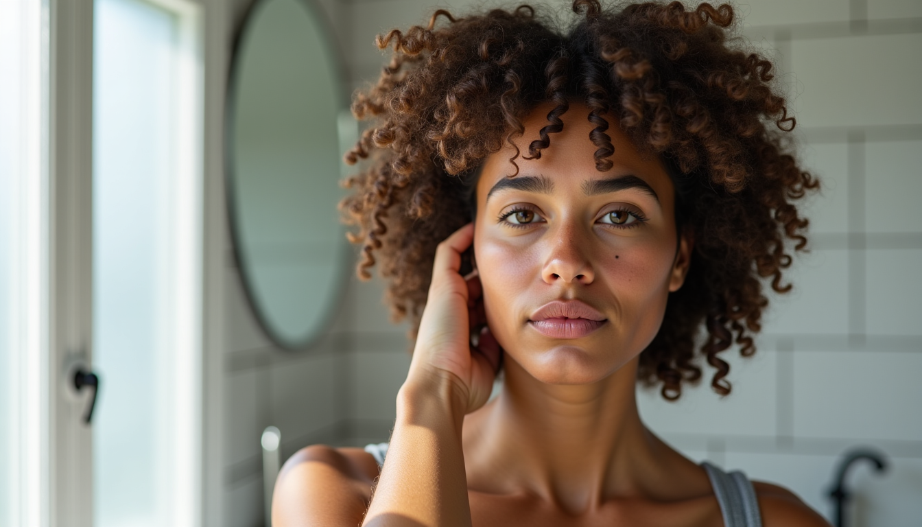Illustration : prenez le temps d'écouter vos cheveux. si une — avant d'acheter votre brosse : identifier votre type de boucles et vos besoins