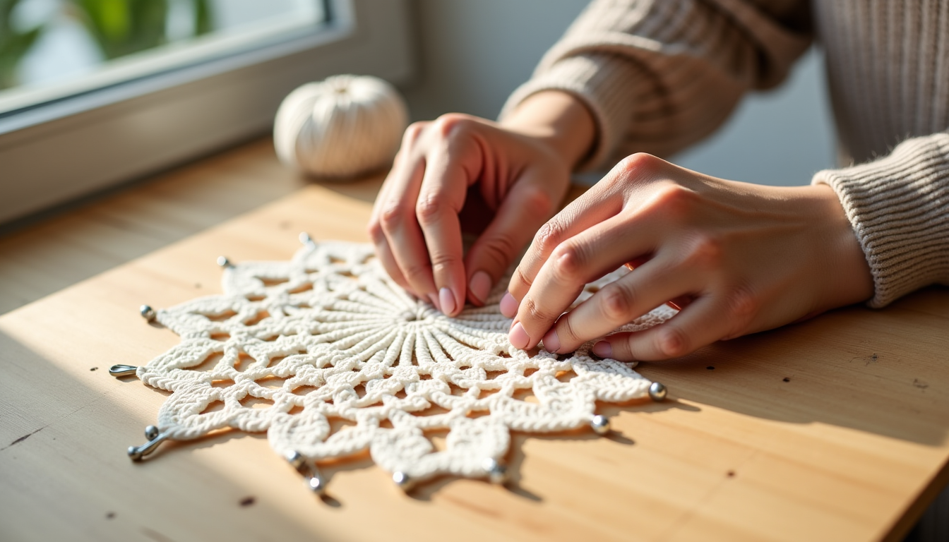 Illustration : prenez également le temps d'observer votre ouvrage. quels — bloquer un ouvrage au crochet : méthode complète en 6 étapes avec blocking board