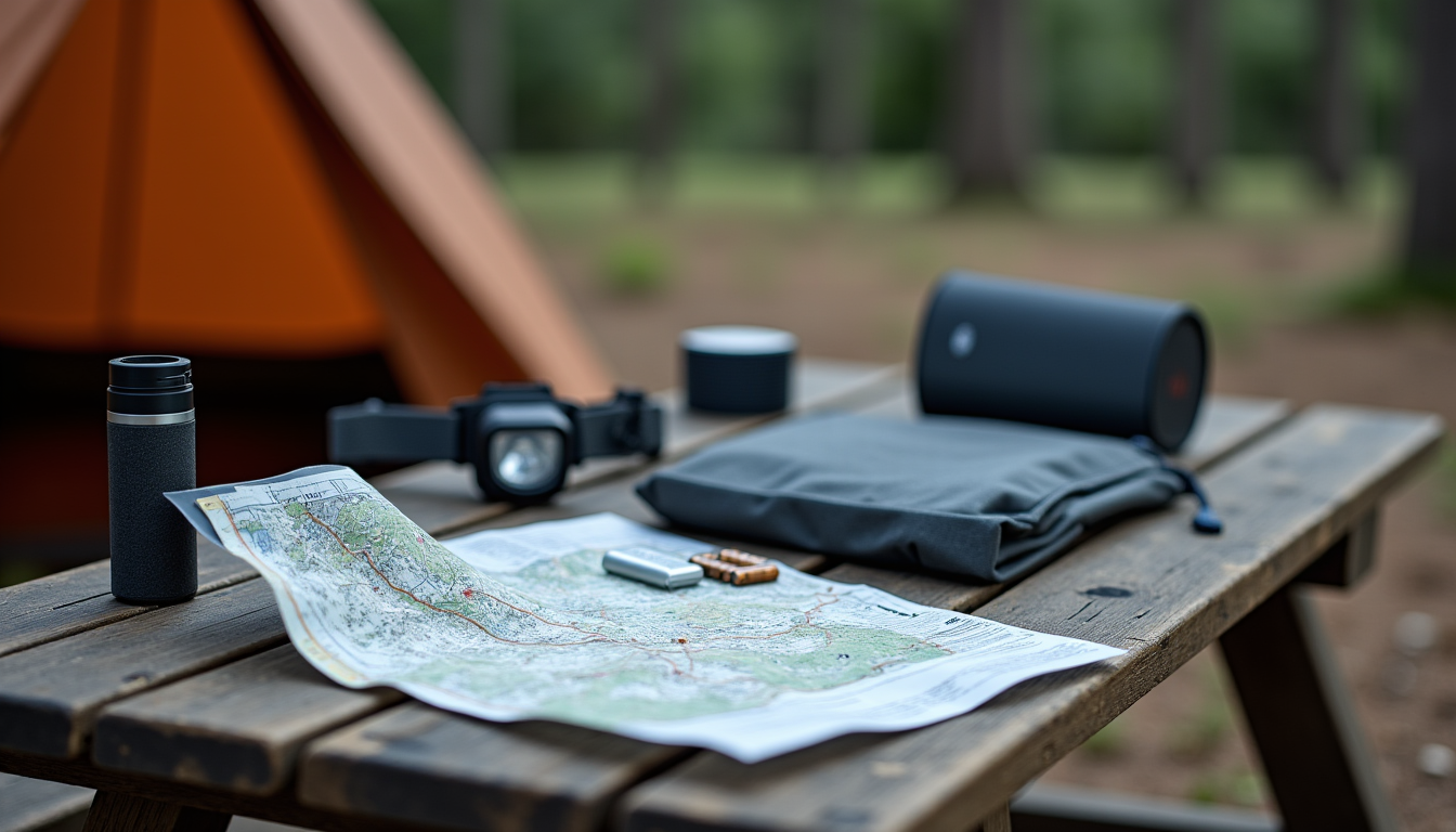 Illustration : . toujours prévoir des piles de rechange ou — préparer son séjour camping : documents et équipements essentiels