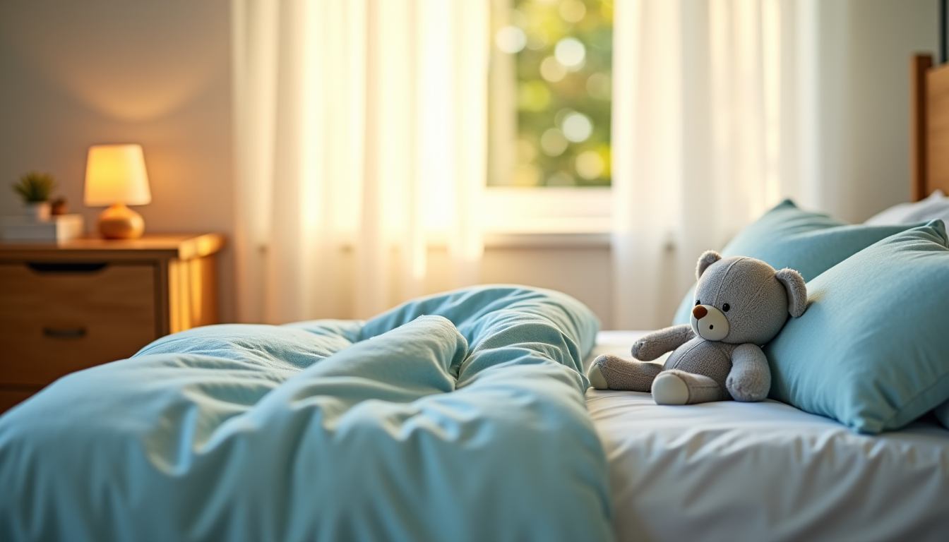 Illustration : moins respirant que le naturel, durée de vie — choisir une couette enfant : méthode complète en 5 étapes