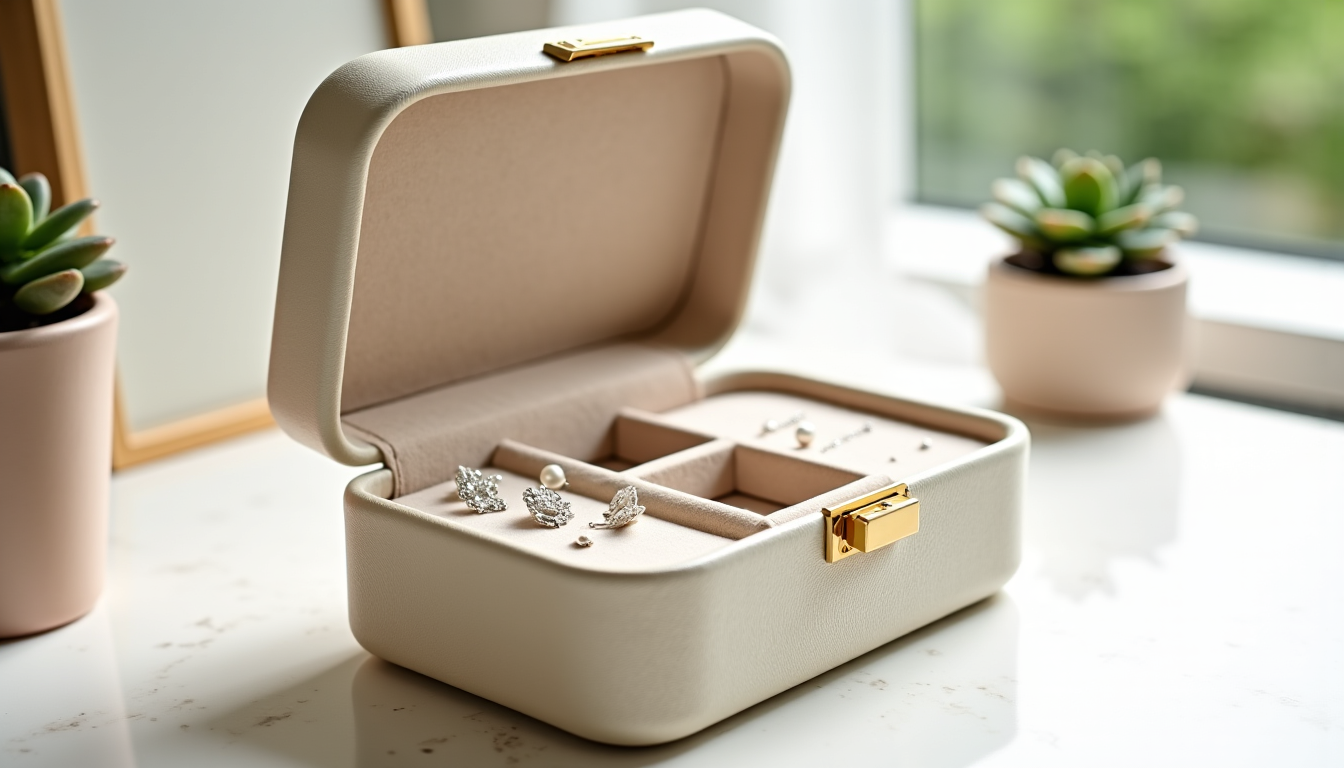 Illustration : e tout ranger au même endroit encombrant, investissement — votre premier coffret bijou : quel modèle pour débuter