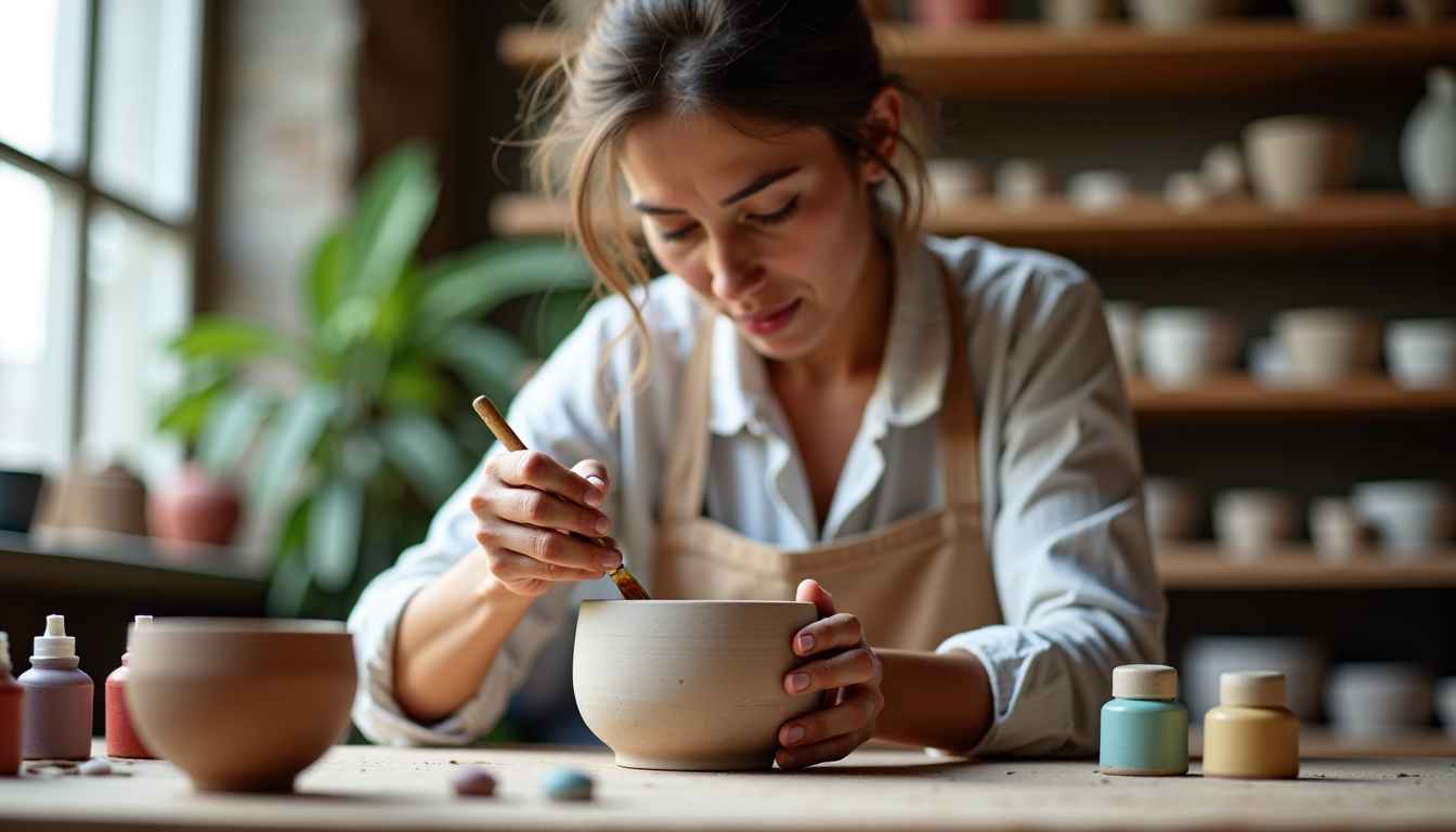 Illustration : l'émaillage est une suite d'étapes précises, chacune essentielle — l'émaillage transforme vos créations en céramique