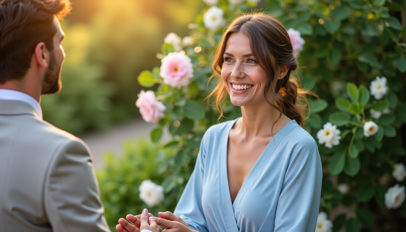 Illustration : « chaque couple porte en lui une histoire — choisir son officiante de mariage : 6 critères pour une cérémonie réussie
