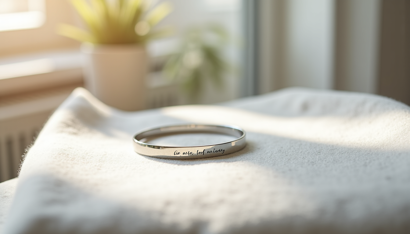 Illustration : le cœur de tout bracelet gravé réside dans — premier bracelet gravé : par où commencer