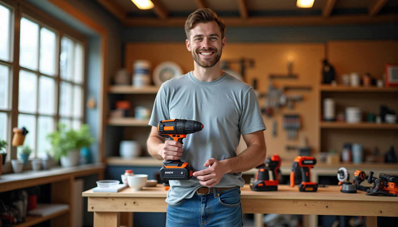 Illustration : avant d'acheter votre première perceuse-visseuse, renseignez-vous sur l'étendue — budget outillage électroportatif pour débuter en bricolage