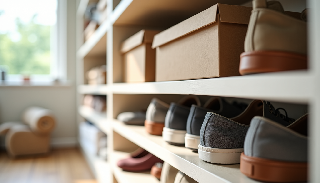 Illustration : ent dans le maintien d'une atmosphère agréable et — budget rangement chaussures : prix des boîtes par matériau