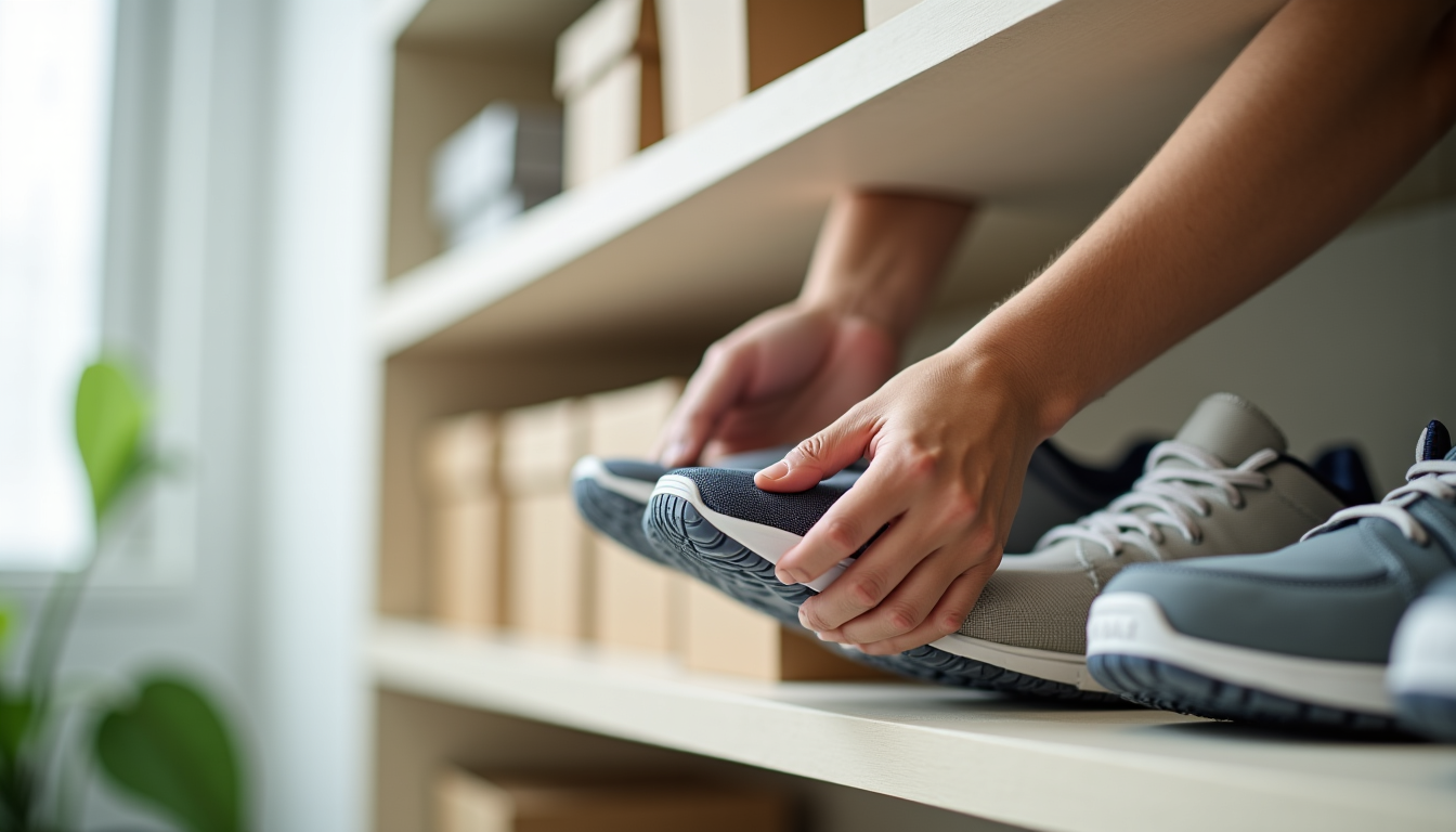 Comment organiser vos boîtes à chaussures : méthode en 5 étapes Illustration : n'oubliez pas les semelles intérieures et extérieures. les — organiser vos boîtes à chaussures : méthode en 5 étapes