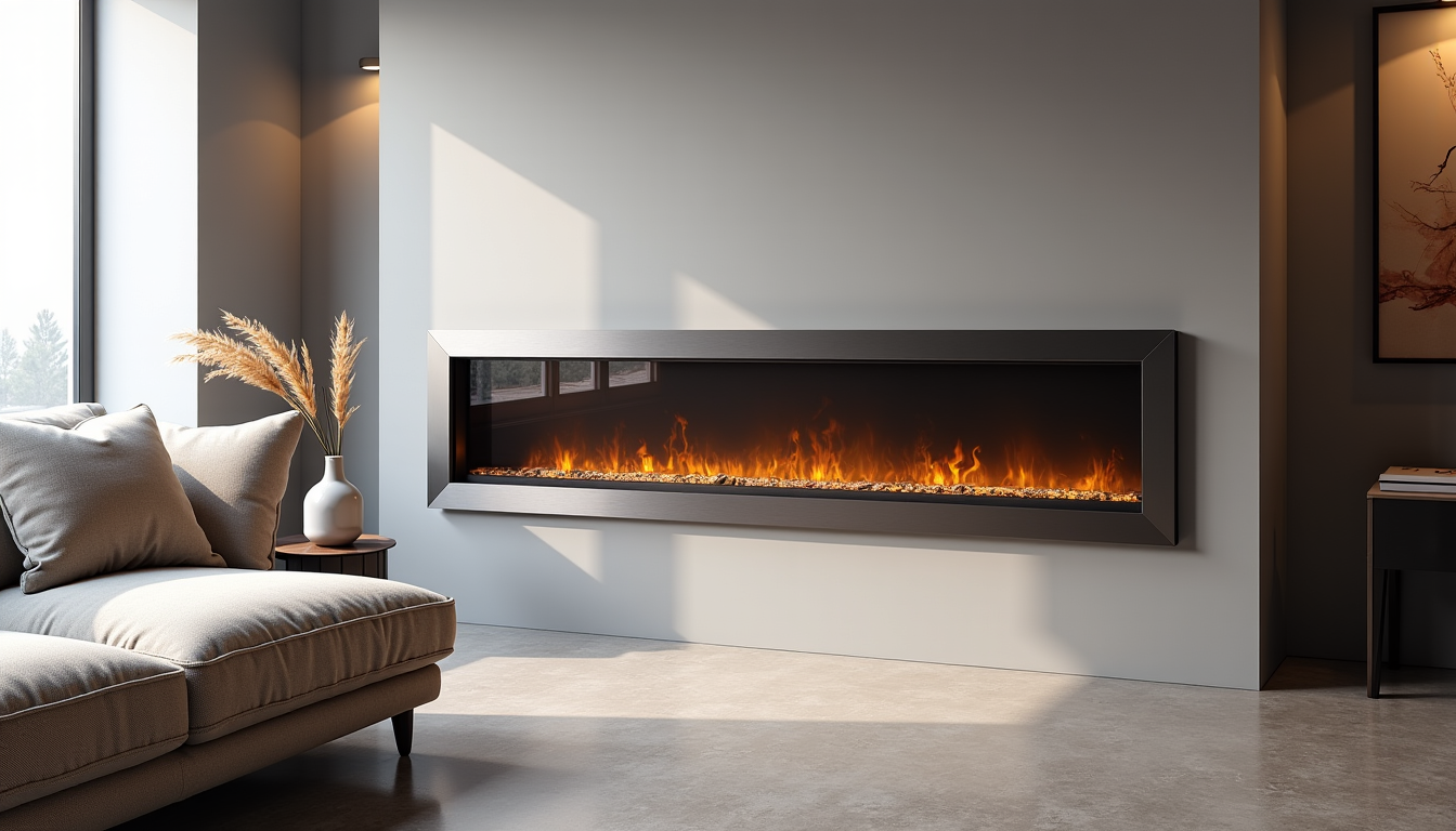 Illustration : ommation électrique, flamme artificielle. modéré (chauffage d'appoint). — intégrer une cheminée design : impacts sur l'espace et le confort avec cheminee-design-fr.com