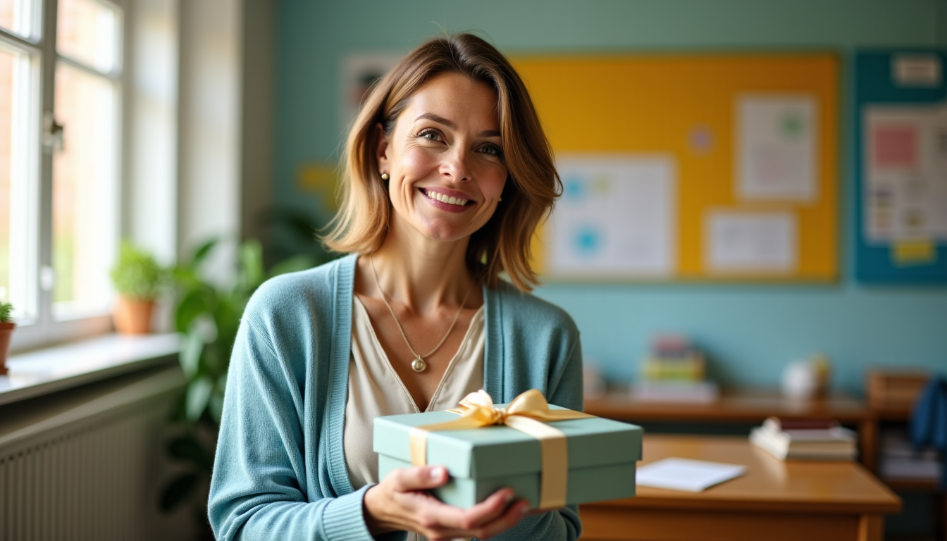 Illustration : le plus important est de créer un souvenir — budget cadeau enseignant : fourchettes de prix par occasion