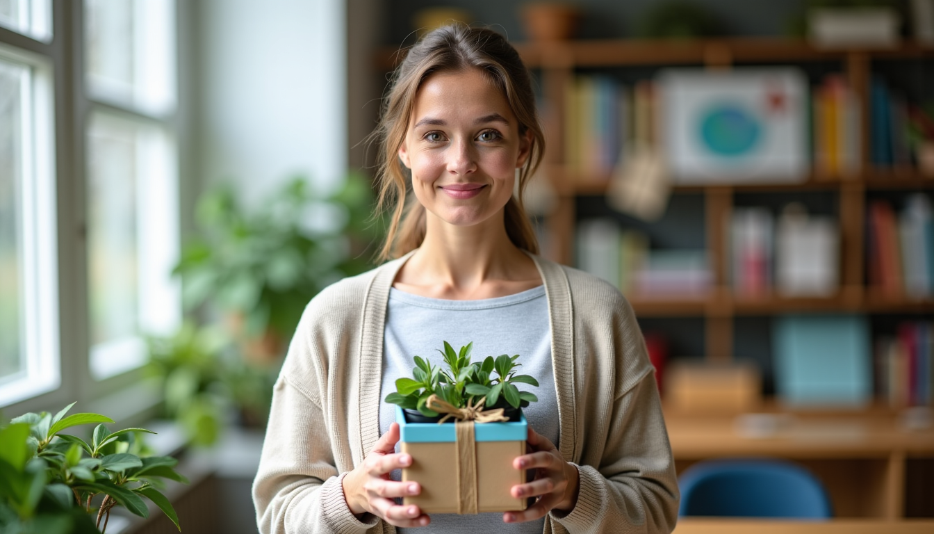 Illustration : choisir un présent durable, c'est aussi faire un — cadeau enseignant : 6 critères pour ne pas se tromper