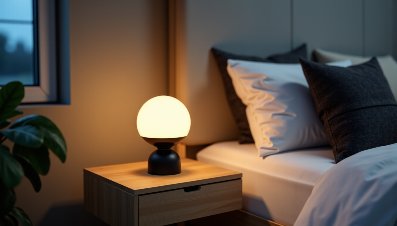 Illustration : chambre, agissant comme un véritable élément de décoration — budget lampe de chevet : de l'entrée de gamme au luminaire design