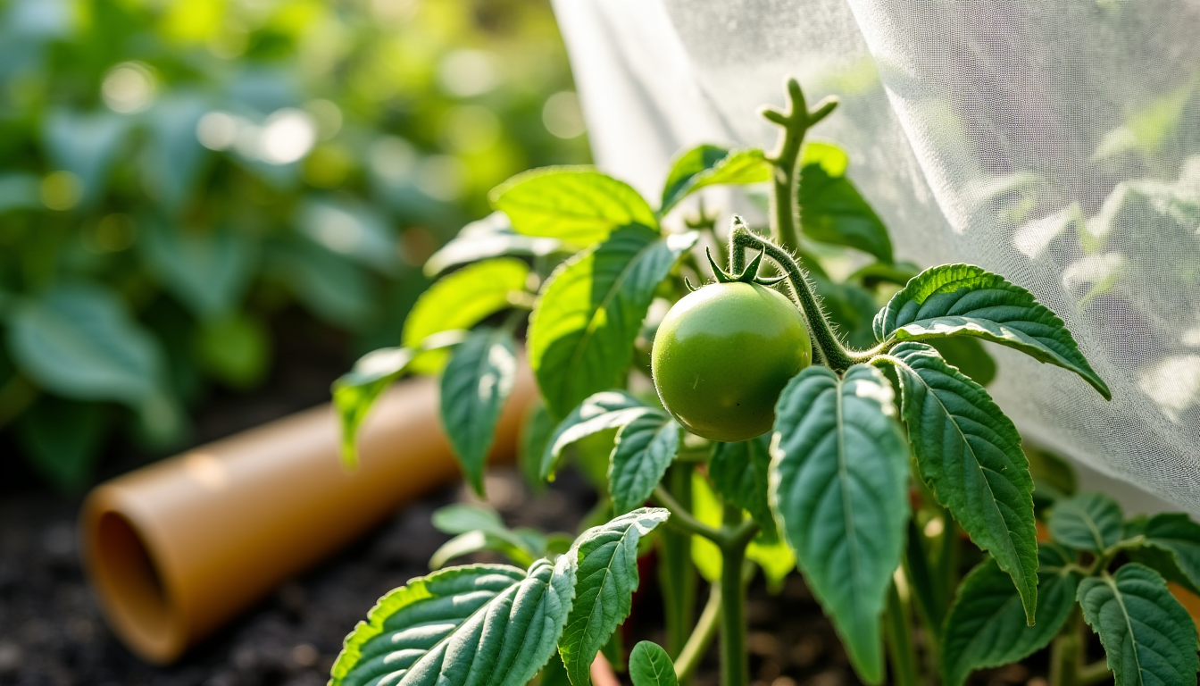 Filet anti-insectes ou voile de forçage : quelle protection choisir ? Illustration : e les tomates, les poivrons, les aubergines, ou — filet anti-insectes ou voile de forçage : quelle protection choisir ?